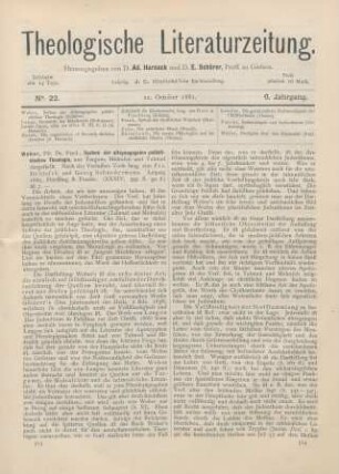 513-517 [Rezension] Weber, Ferd., System der altsynagogalen palästinischen Theologie, aus Targum, Midrasch und Talmud dargestellt