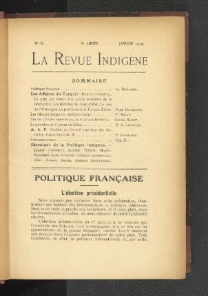 Nr. 81. 8e Année. Janvier 1913.