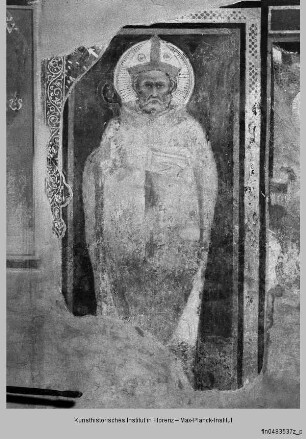 Innendekoration der Kirche San Michele Arcangelo : Heiliger Bischof, Taufe Christi und Martyrium des Johannes des Täufers