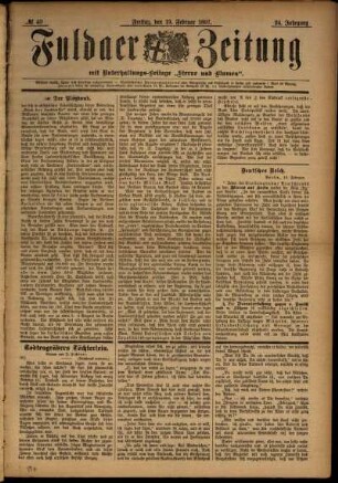 Ausgabe vom Freitag, den 19. Februar 1897.