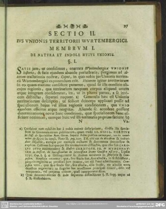 Sectio II. Ius Unionis Territori Wurtembergici