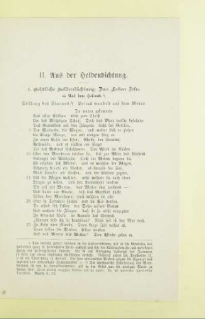 II. Aus der Heldendichtung