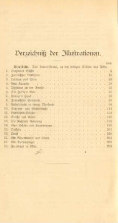 Verzeichniß der Illustrationen