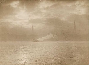 Binnenalster im Winternebel