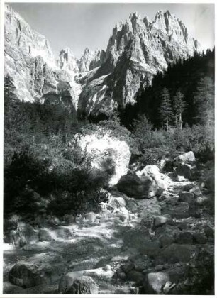 Alpen, Trentino, Brenta, Val delle Seghe, Blick nach Nordwesten