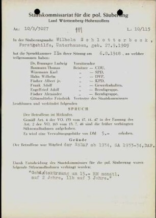 Schlotterbeck, Wilhelm