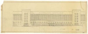 Flughafen Tempelhof - „Ohne Titel" (Fassadenansicht Bauteil A1, GAT und Treppentürme 5 und 6)