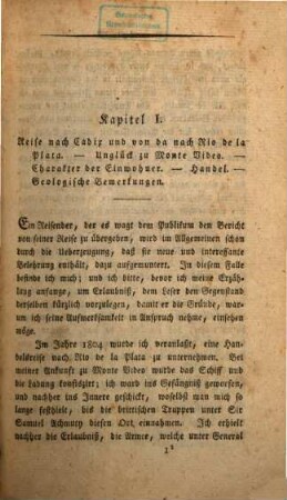 John Mawe's ... Reisen in das Innere von Brasilien : vorzüglich nach den dortigen Gold- und Diamantdistrikten, auf Befehl des Prinzen Regenten von Portugal unternommen ; nebst einer Reise nach dem la Plata-Fluß, und einer historischen Auseinandersetzung der letzten Revolution in Buenos Aires, 1