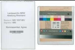 Entnazifizierung Agnes Rommeswinkel , geb. 01.07.1899 (Lehrerin)