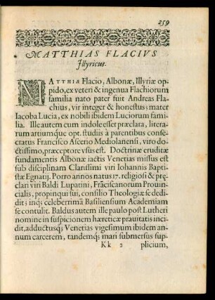 Matthias Flacius Illyricus.