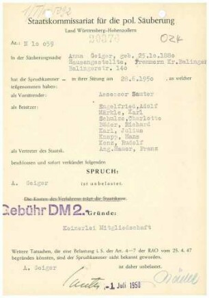 Geiger, Anna