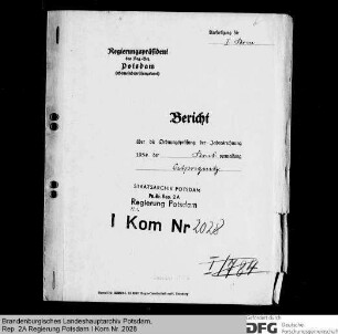 Bericht über die Ordnungsprüfung der Jahresrechnung 1936 der Kreisverwaltung Ostprignitz