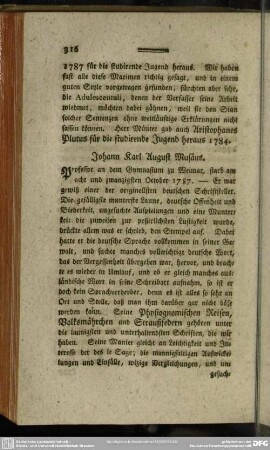 Johann Karl August Musäus