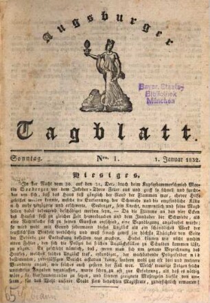 Augsburger Tagblatt. 1832,1/6