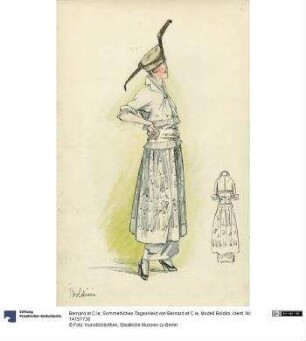 Sommerliches Tageskleid von Bernard et C.ie, Modell Boldini