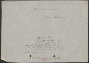 Brief an Erwin Lendvai : 15.07.1910