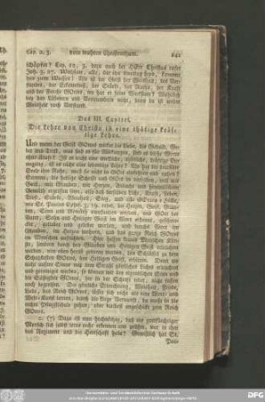 Das III. Capitel. Die Lehre von Christo ist eine thätige kräftige Lehre.