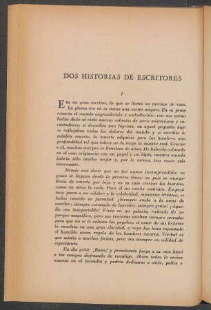 Dos historias de escritores