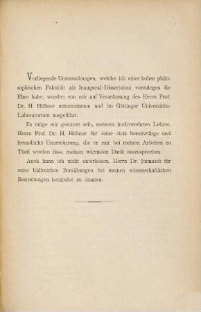 Beobachtungen über Nitrophenole : Inaug.-Diss. d. U. Göttingen