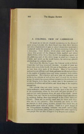 A Colonial View of Cambridge.