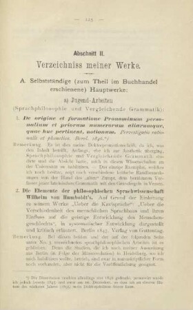 A. Selbstständige (zum Theil im Buchhandel erschienene) Hauptwerke