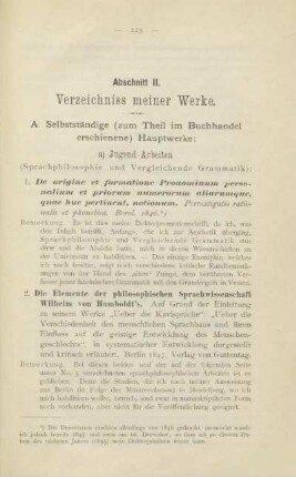 A. Selbstständige (zum Theil im Buchhandel erschienene) Hauptwerke