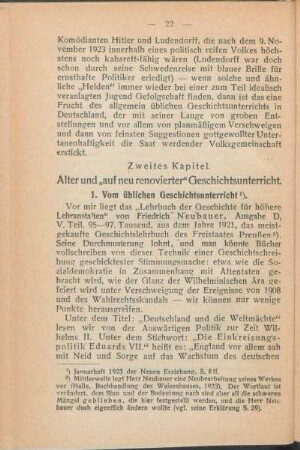 1. Vom üblichen Geschichtsunterricht.