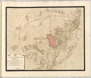Plan von der Situation nebst Circonvallation, Contravallation, wie auch Attaque, von der Stadt und Citadelle Lille, ...
