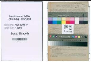 Entnazifizierung Elisabeth Brase , geb. 11.11.1893 ()