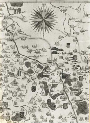 Landkarte des Kurfürstentums Sachsen "Näue Geographische Land Carta oder General Mappe ..."