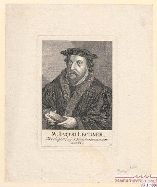 M. Jacob Lechner, Prediger bei St. Lorenz