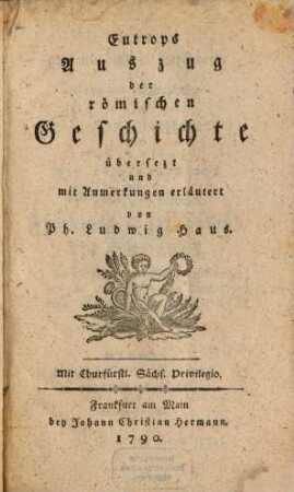 Eutrops Auszug der römischen Geschichte