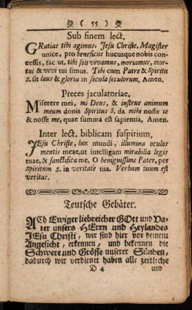 Teutsche Gebäter.