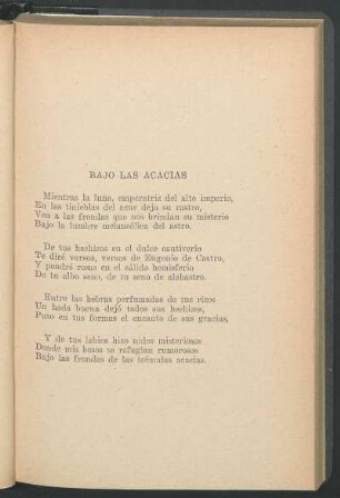 Bajo las acacias