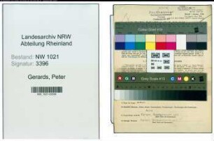 Entnazifizierung Peter Gerards , geb. 15.01.1892 (Blechschlosser)