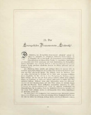 23. Der Evangelische Frauenverein "Edelweiß"