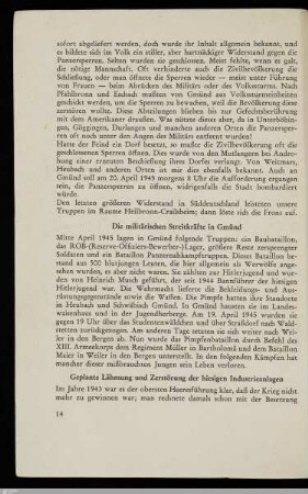Die militärischen Streitkräfte in Gmünd