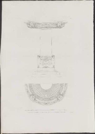 Pl. 28. Détails De La Grande Fontaine Sur La Place De La Cathédrale A Messine.