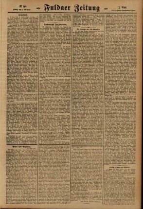 Zweite Ausgabe vom Freitag, den 02. Juli 1915.