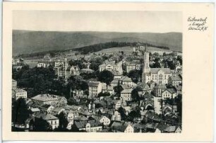 Eibenstock. Blick auf Eibenstock