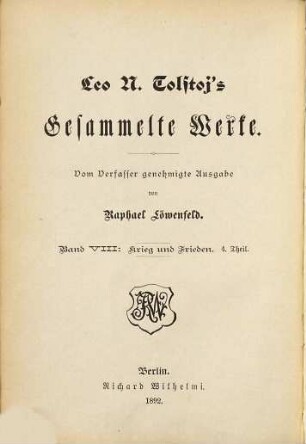 Leo N. Tolstojs gesammelte Werke, 7,4