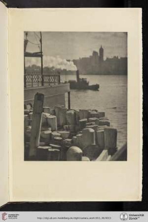 [Alfred Stieglitz, II. The City across the River (1910), photogravure from the original negative]