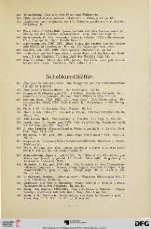 Schabkunstblätter (Nr. 551-587)