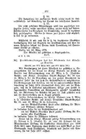 Preisbewerbungen bei der Akademie der Künste zu Berlin : [II. Universitäten]