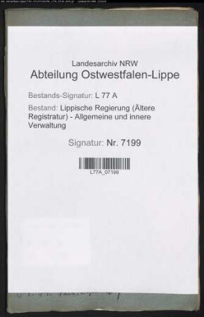 Beschlagnahme aller Militäreffekten durch die preußische Division v. Borstell