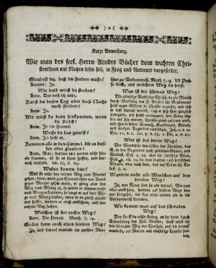 Kurze Anweisung,[...]
