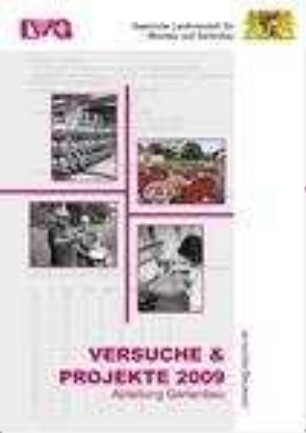Versuche & Projekte ... : Abteilung Gartenbau