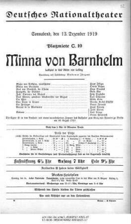 Minna von Barnhelm