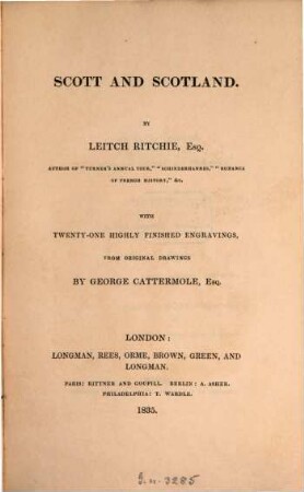 Heath's picturesque annual. 1835