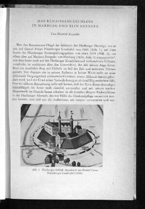 Das Renaissanceschloss in Harburg und sein Erbauer